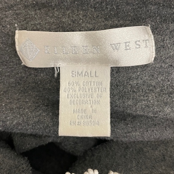 Eileen West Soft Cotton Henley Midi Maxi Crochet Trim Stretchy Nightgown Sz S - Picture 5 of 5